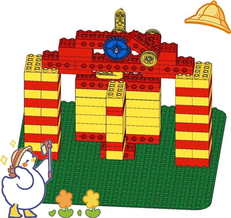 樂高大顆粒旋轉門課程體驗 開啟創意與機械原理的趣味之門